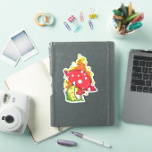 Sticker Champignon flamboyant psychédélique sauvage (Couverture iPad)