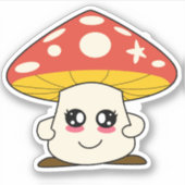 Sticker champignon mignon (Devant)