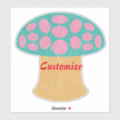 Sticker Champignons Amanita Rouge Thunder_Cove (Feuille)