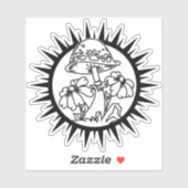 Sticker Champignons magiques (Feuille)