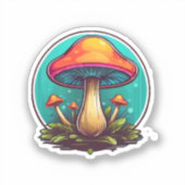 Sticker Champignons Magiques Colorés (Recto)