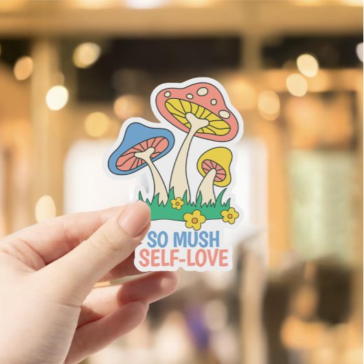 Sticker Champignons Mets Modernes Si Mush L'Amour Indépend