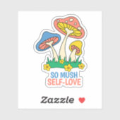 Sticker Champignons Mets Modernes Si Mush L'Amour Indépend (Feuille)