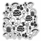 Sticker Champignons noirs (Devant)