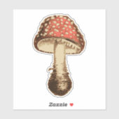 Sticker Champignons rouges (Feuille)