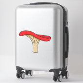 Sticker Champignons rouges caricaturés (Sur valise)