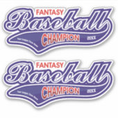 Sticker Champion de baseball Imaginaire (Devant)