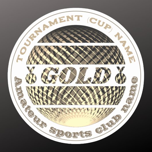Sticker Champion du premier prix de la médaille d'or