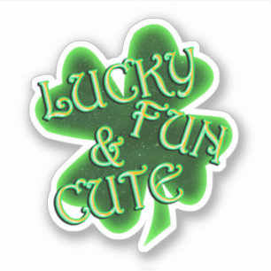 Sticker Chance Amusant Jolie St. Patrick