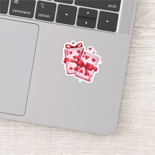 Sticker Chanceux en amour : Vintage 6 & 7 de Cœur