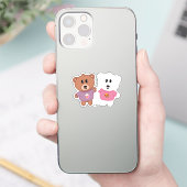 Sticker Chandail d'automne amis ours (Téléphone)