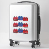 Sticker Chandail tricot nordique hiver (Sur valise)