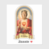 Sticker Chandelle de prière amusante Saint Trump (Feuille)
