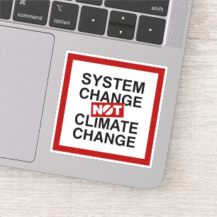 Sticker Changement de système et non changement climatiqu