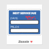 Sticker Changement d'huile de mûre sur mesure (Feuille)