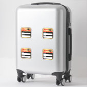 Sticker Changement d'huile, Rappel d'échéance du service s (Sur valise)