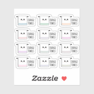 Sticker Changer Serviettes Blanchisserie Nettoyage Corvées