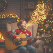 STICKER CHANSON DE NOËL THÈME ENFANTS CHANTANT (Devant)