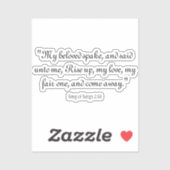 Sticker Chanson des chansons 2:10 (Feuille)