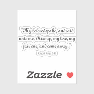 Sticker Chanson des chansons 2:10