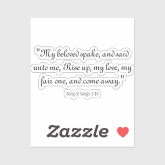 Sticker Chanson des chansons 2:10