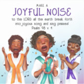 Sticker Chanteurs Afro-Américains Écriture (Devant)