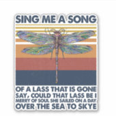 Sticker Chantez-Moi Une Chanson D'Une Lasse Qui Est Partie (Devant)