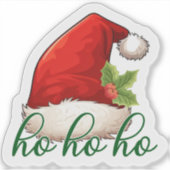 Sticker Chapeau de Noël Holly & Berries (Devant)