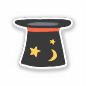 Sticker Chapeau haut de forme de magiciens pour thème de f (Recto)