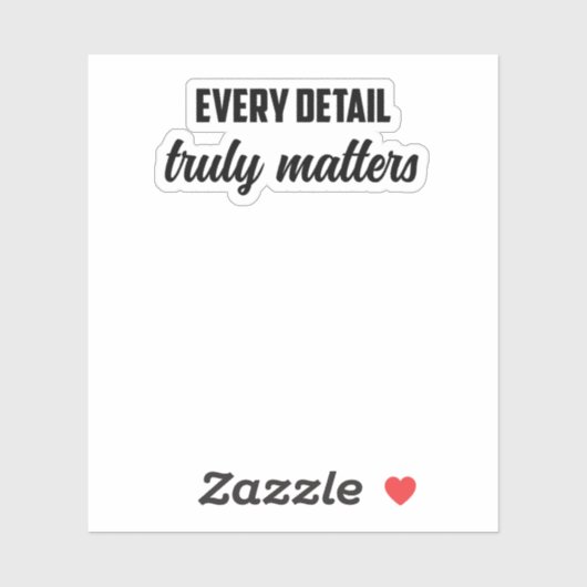 Sticker Chaque détail Vraiment important : Enquêteur judic (Feuille)