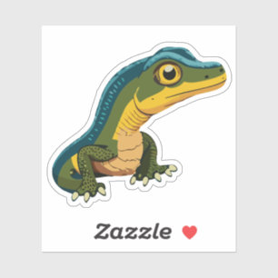Sticker Characteur en caricature Lizard pour bébé mignon