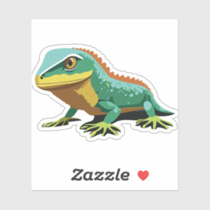 Sticker Characteur en caricature Lizard pour bébé mignon