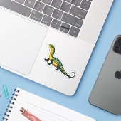 Sticker Characteur en caricature Lizard pour bébé mignon (Ordinateur portable avec iPhone)