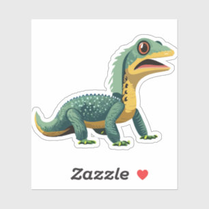 Sticker Characteur en caricature Lizard pour bébé mignon