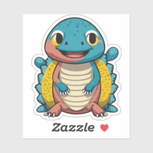 Sticker Characteur en caricature Lizard pour bébé mignon