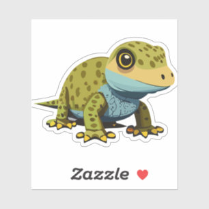 Sticker Characteur en caricature Lizard pour bébé mignon