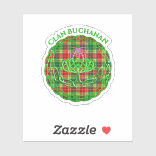 Sticker Chardon celtique de Tartan écossais de Buchanan