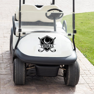 Sticker Chariot de golf personnalisé