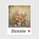 Sticker Chariot Halloween vintage (2) (Feuille)