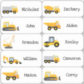 Sticker Chariots de construction en faveur (Devant)