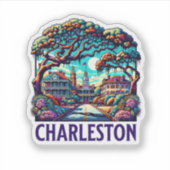 Sticker Charleston City South Carolina USA (Devant)