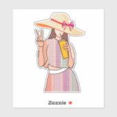 Sticker Charli a fuité (Feuille)