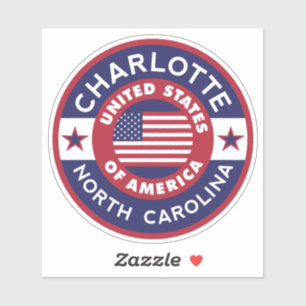 Sticker CHARLOTTE, Caroline du Nord