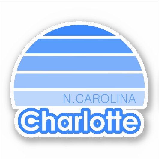 Sticker Charlotte Caroline du Nord (Devant)