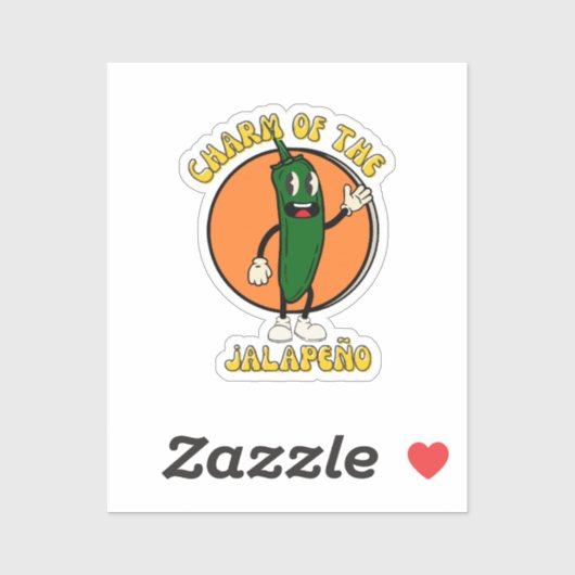 Sticker Charme du Jalapeño (Feuille)