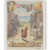 Sticker charme tropical jamaïcain (Devant)