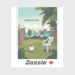 Sticker charme tropical jamaïcain