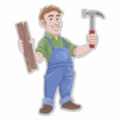 Sticker charpentier-humeur-bois-construction (Devant)