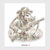 Sticker Chasse (Feuille)