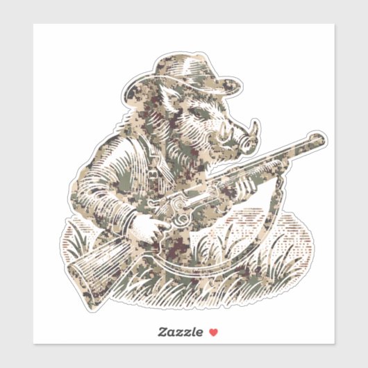 Sticker Chasse (Feuille)